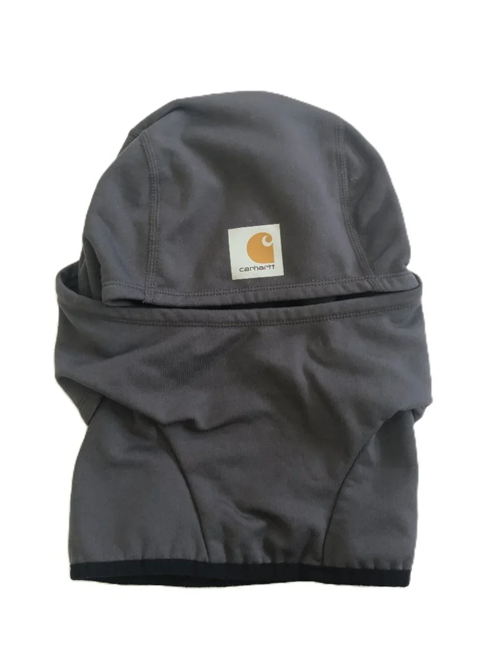 Carhartt Gray Hooded Face Mask Balaclava Logo Winter Hunting Outdoor